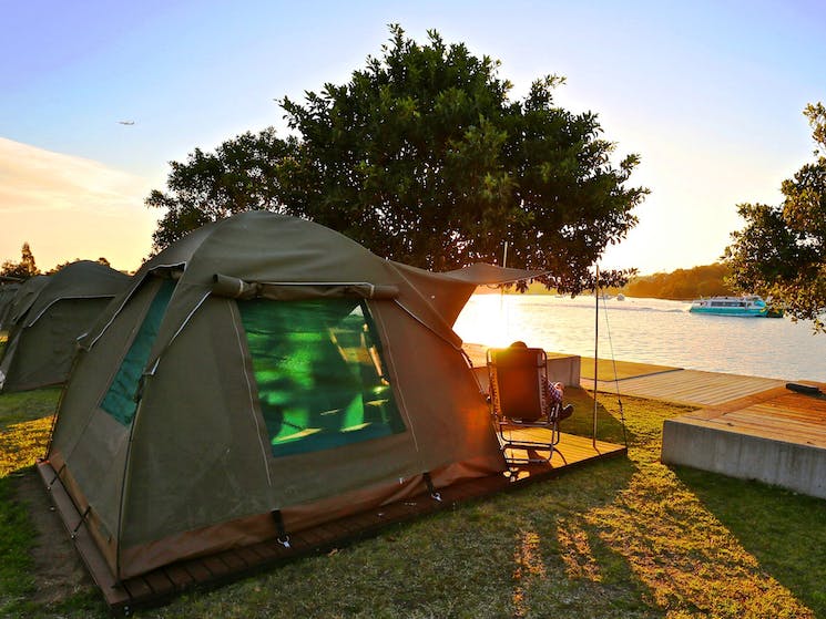 Deluxe Waterfront Camping